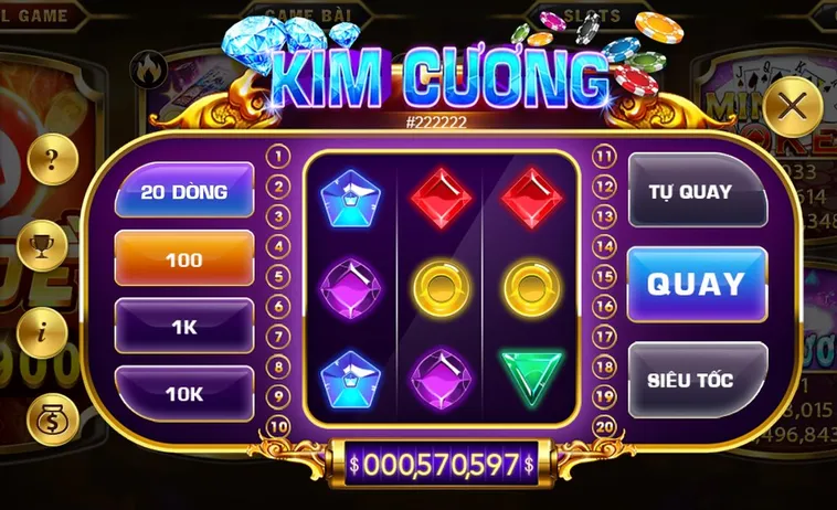 Trò Chơi Nổ Hũ Kim Cương Tại HitClub Săn Thưởng Khủng Với Giao Diện Hiện Đại Hấp Dẫn